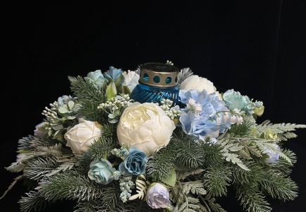 Траурная композиция с лампадой №7