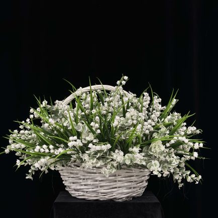 Ритуальная корзина из искусственных цветов "Стандарт" №1