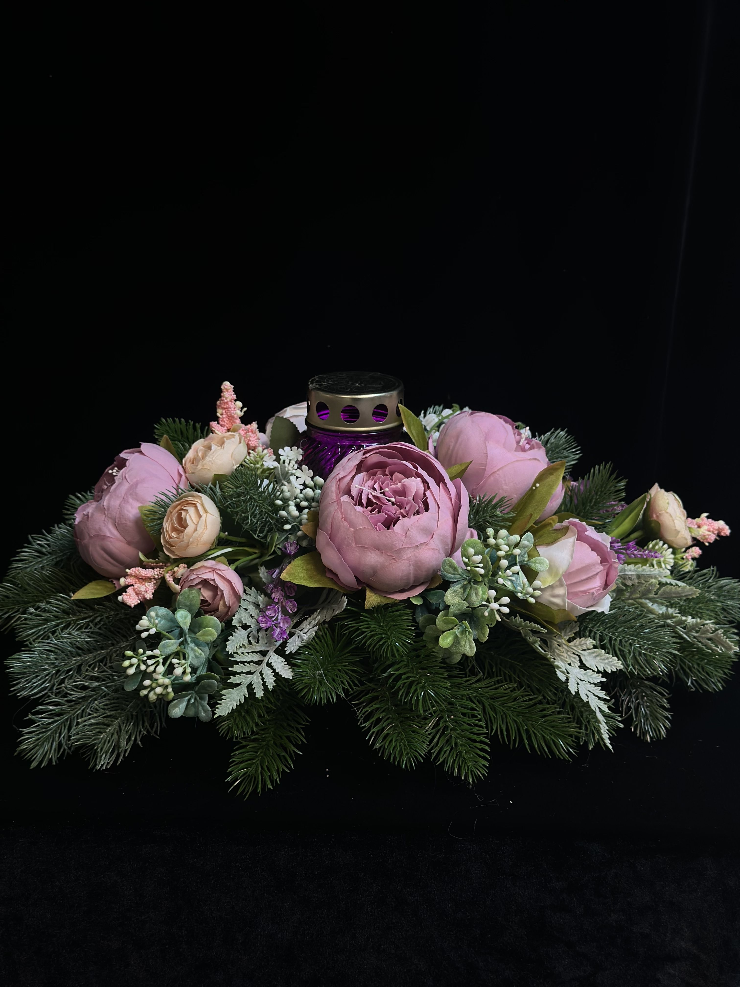 Траурная композиция с лампадой №3