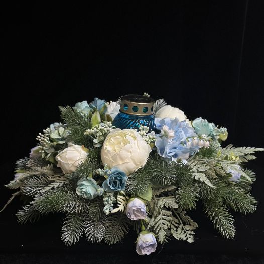 Траурная композиция с лампадой №7